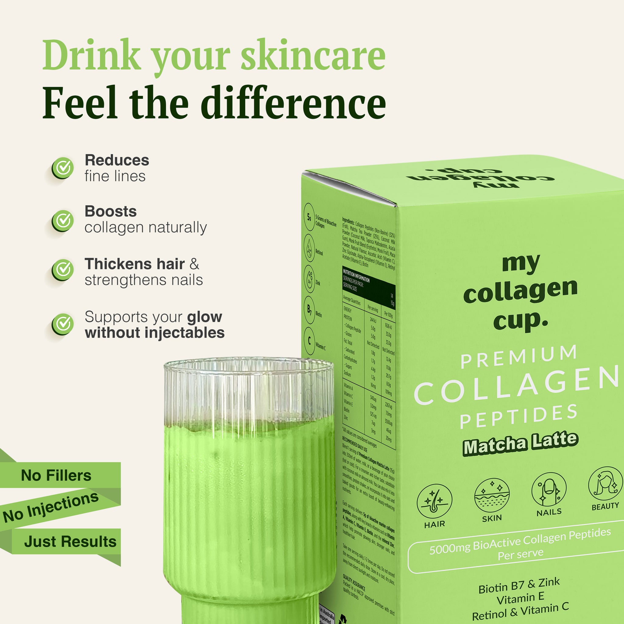 Beauty Collagen Matcha Latte